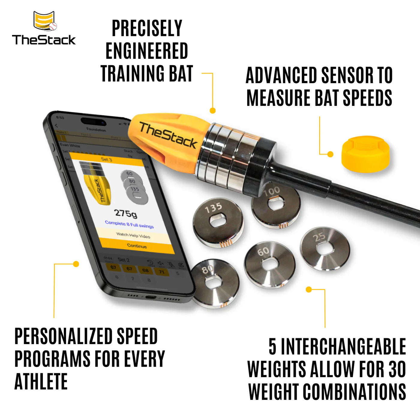TheStack Bat - Speed Training System for Baseball