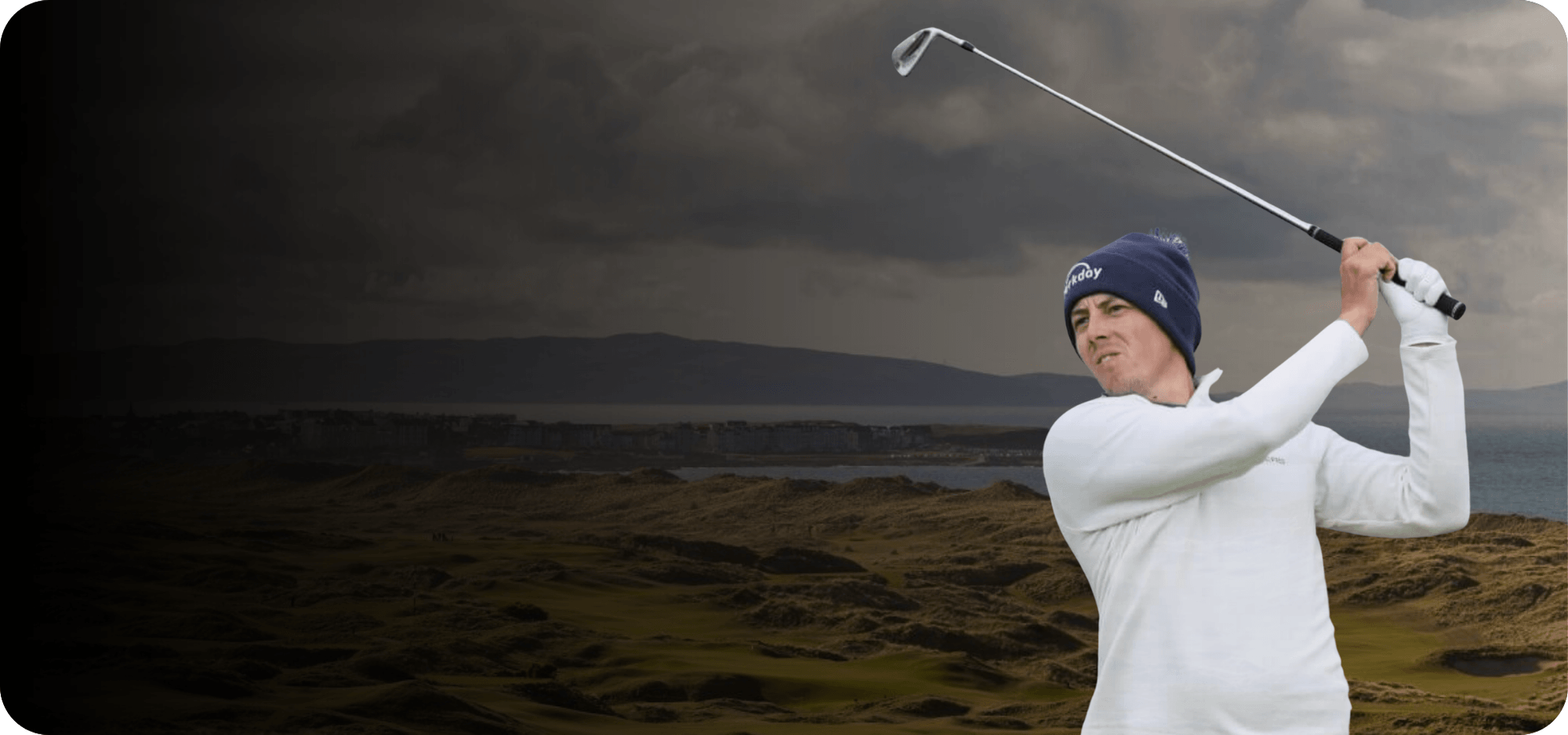 Golfer dialing in wedge distances with Stack Radar feedback