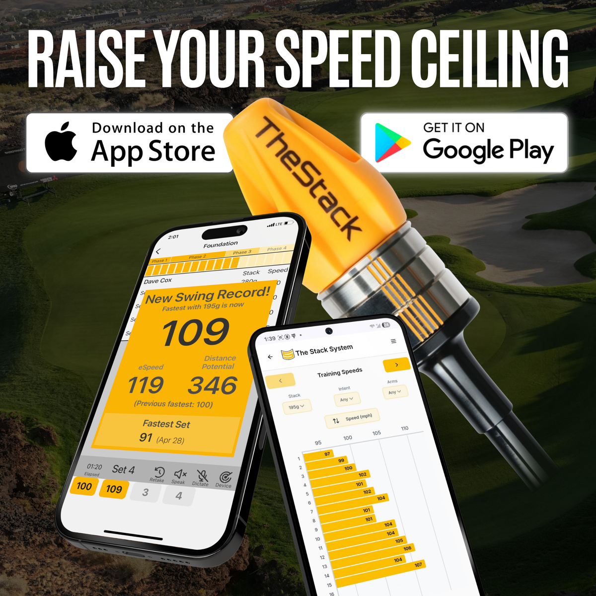 TheStack Swing Speed Trainer – The Stack System