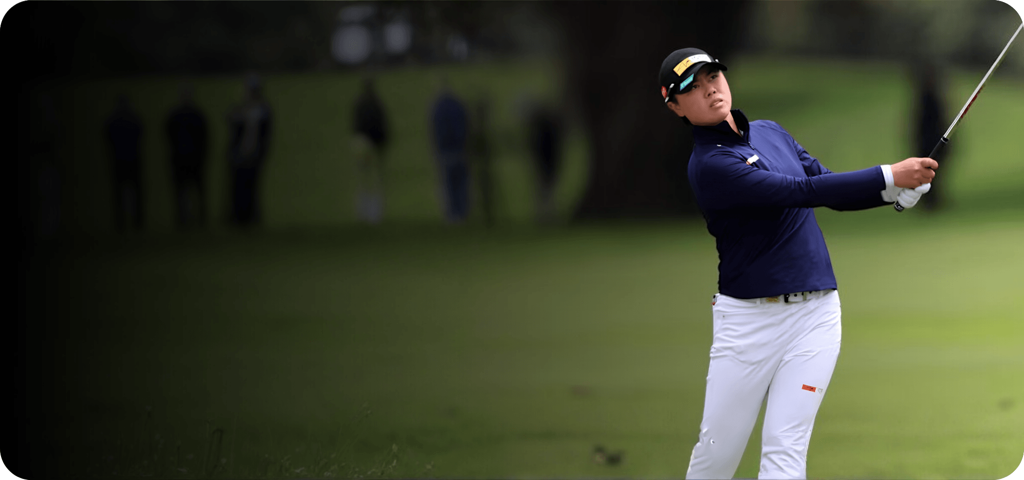Tour player using Stack Radar for approach shot practice